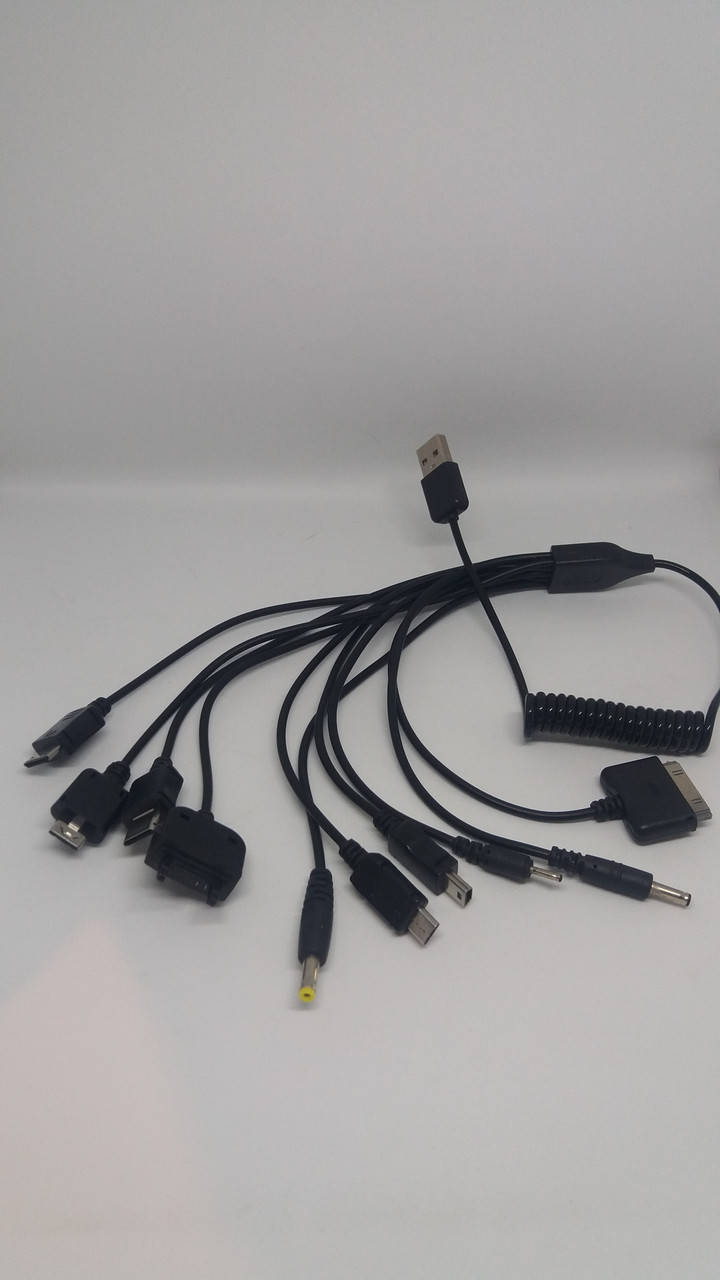 

Кабель USB 10 в 1, Черный