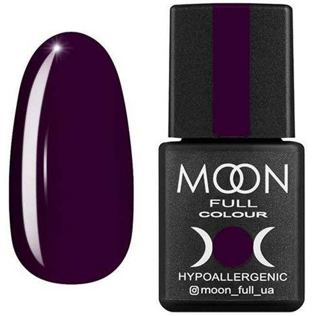 

Гель лак Moon Full color Gel polish №168 (темно сливовый, эмаль), 8 мл
