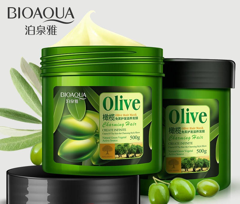 

Маска для волос с оливковым маслом BIOAQUA Olive Hair Mask (500мл)