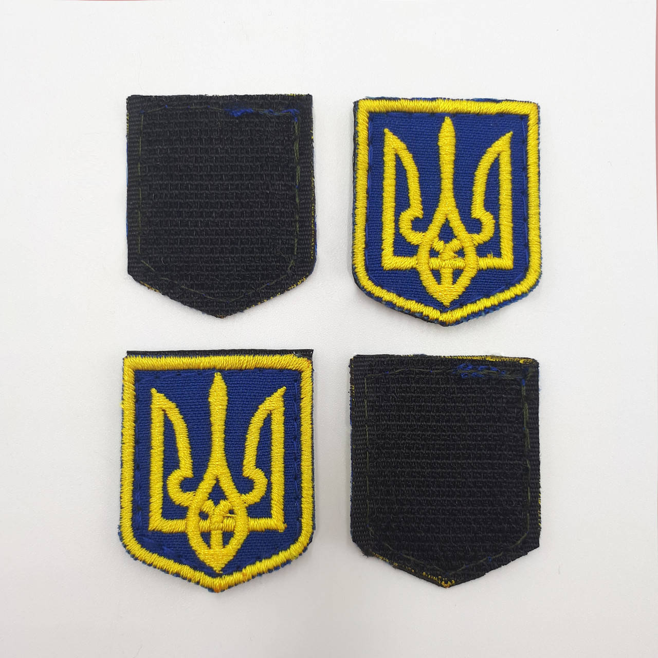 

Шеврон патч герб Украины 3*4 см, нашивка с липучкой, шеврон с вышивкой трезуб топ
