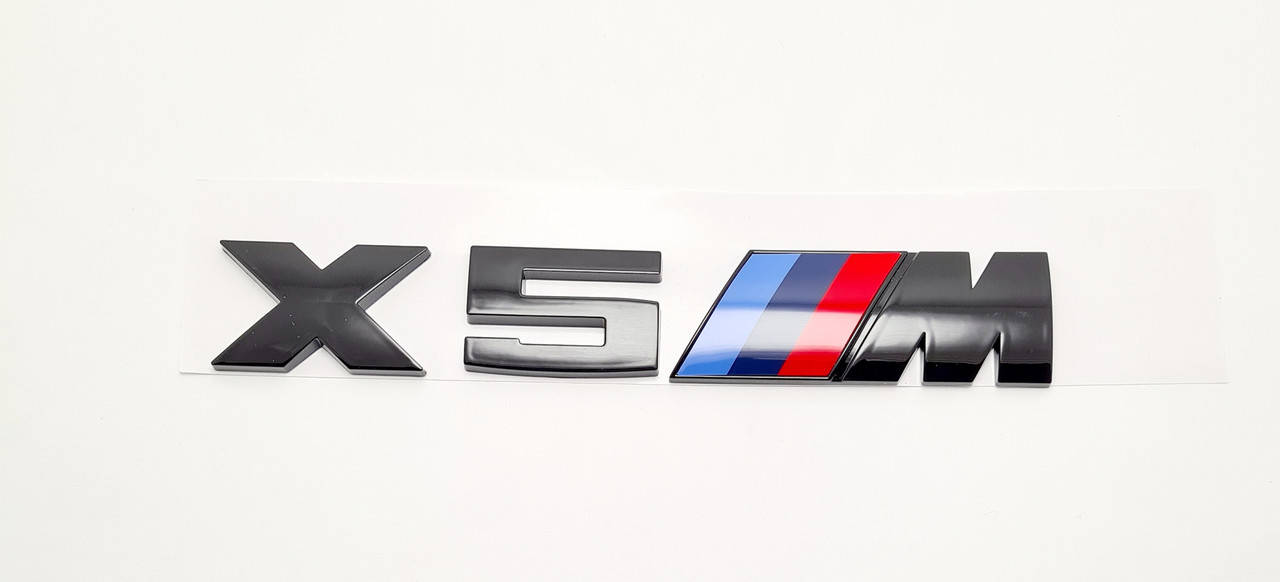 

Эмблема кузова BMW X5M чёрный глянец