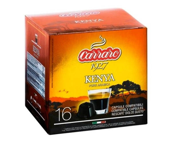 

Кофе в капсулах Carraro Kenya, 16 капсул Dolce Gusto