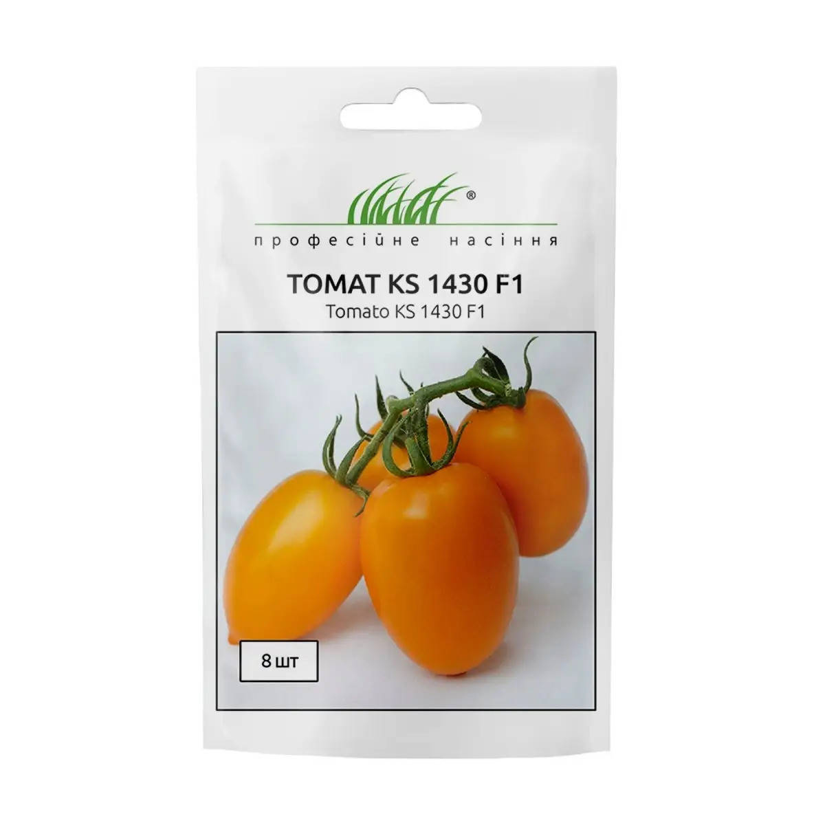 

Томат KS 1430 F1 семена, 8 семян — ярко-желтый, сливка, индетерминантный, Kitano Seeds.