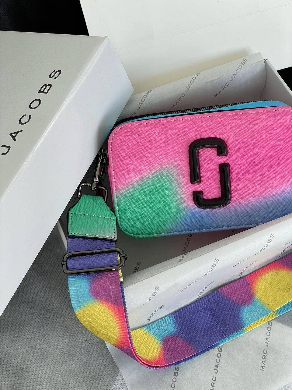 

Сумка розовая Женская в стиле Marc Jacobs The Snapshot Airbrush женский клатч, Розовый