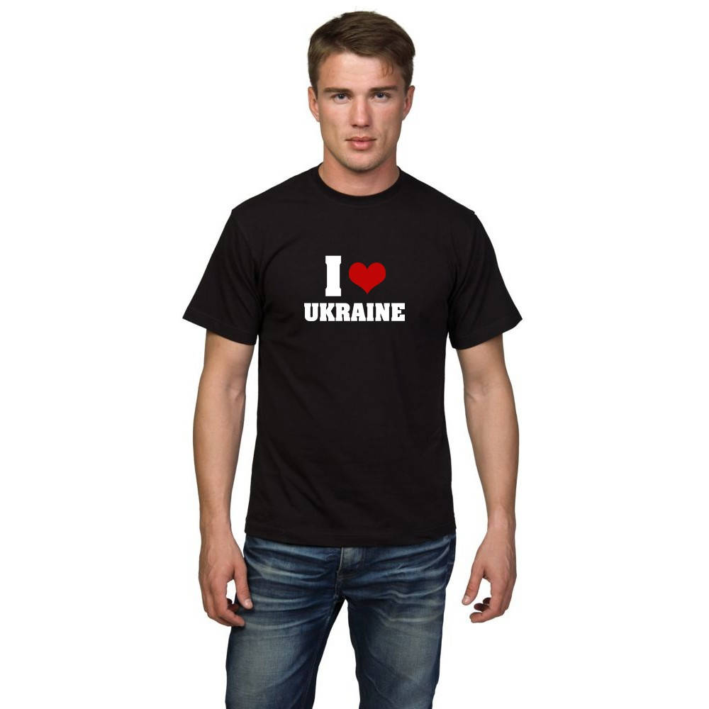 

Футболка мужская я люблю Украину Чоловіча футболка Я люблю Україну