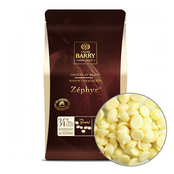 

Бельгійський шоколад Callebaut Білий Шоколад ZÉPHYR™ 34% 500 гр
