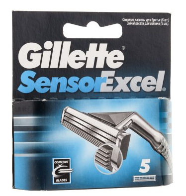 

Сменные кассеты для бритья Gillette Sensor Excel 5 шт