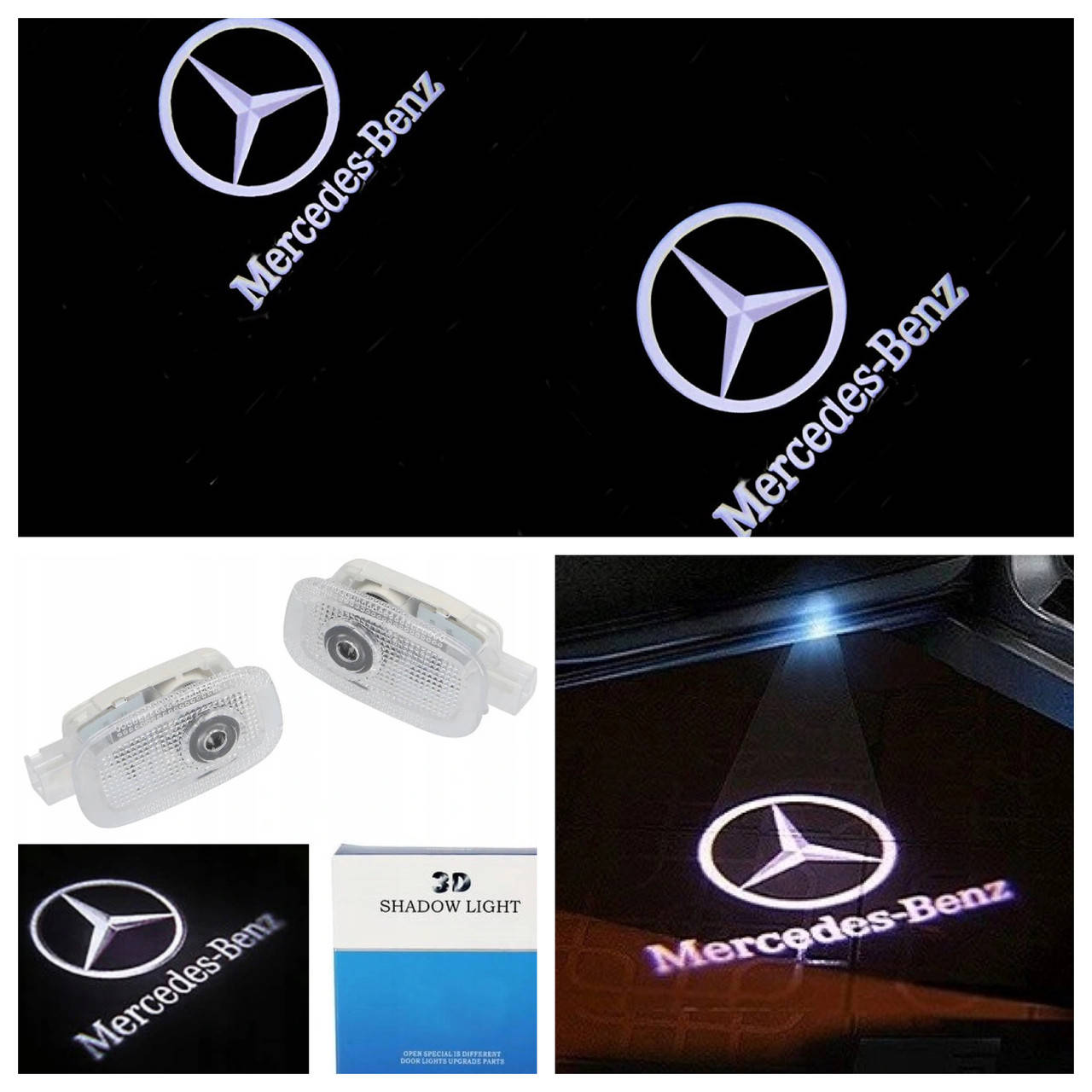 

Mercedes Benz W221 CL C216 W447 Vito AMG Штатная Led подсветка двери с логотипом тюнинг
