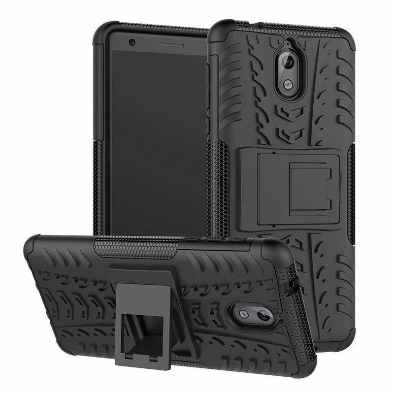 

PC + TPU чехол Armor для Nokia 3.1 (8 цветов) чёрный