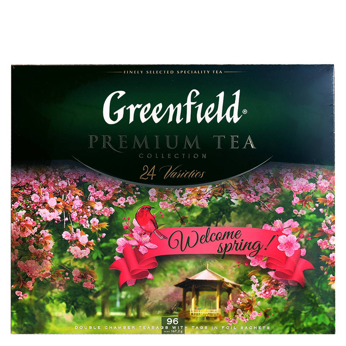 

Чай асорті Greenfield Premium Tea Collection в пакетиках 24 смаки 96 шт (1444)