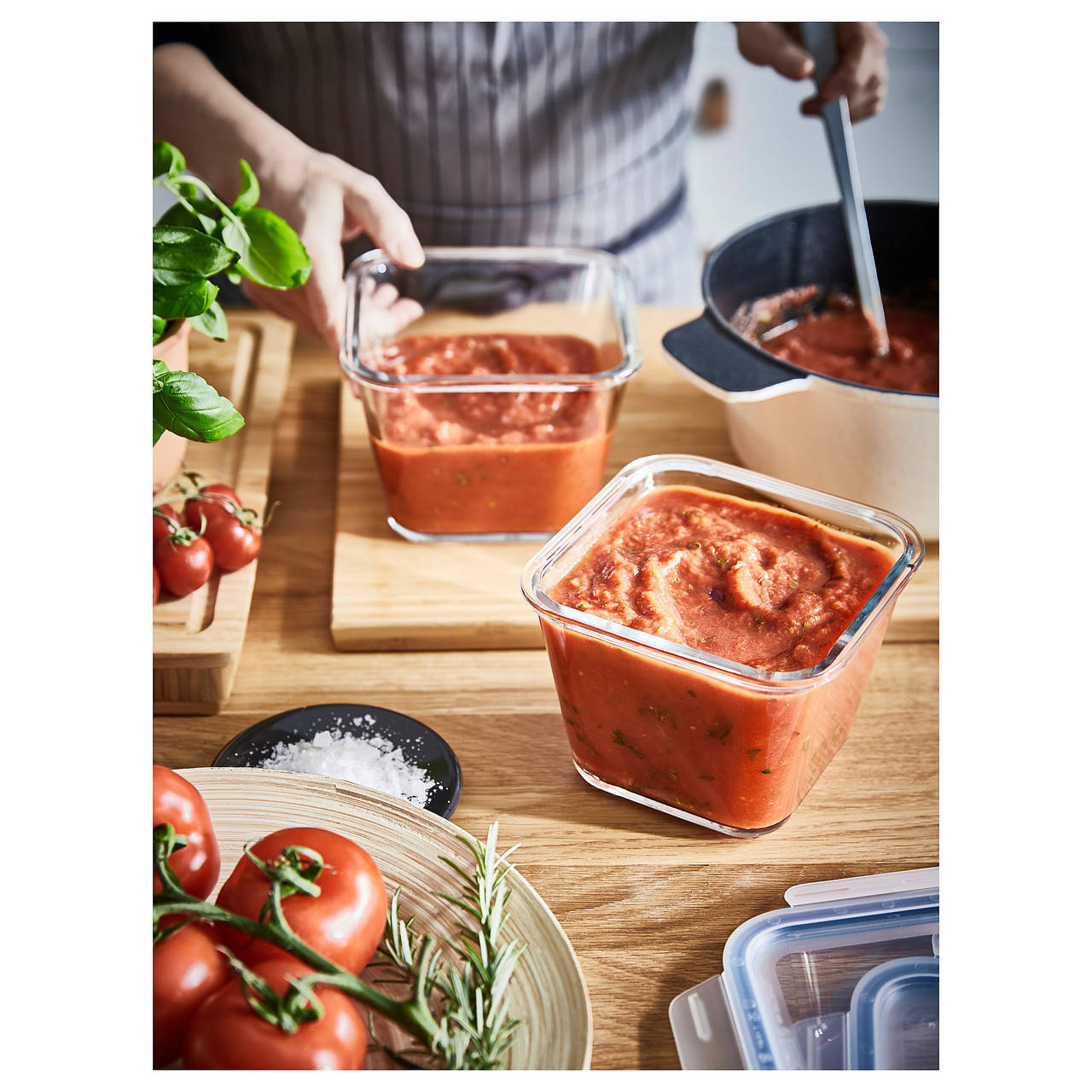 

Пищевой контейнер IKEA 365+ 1,2 л. стекло, Прозрачный