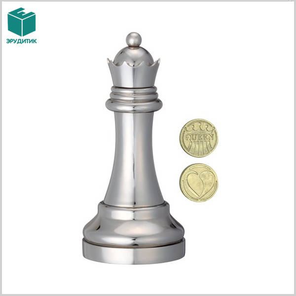 

Головоломка металлическая Королева Chess Puzzles Queen silver