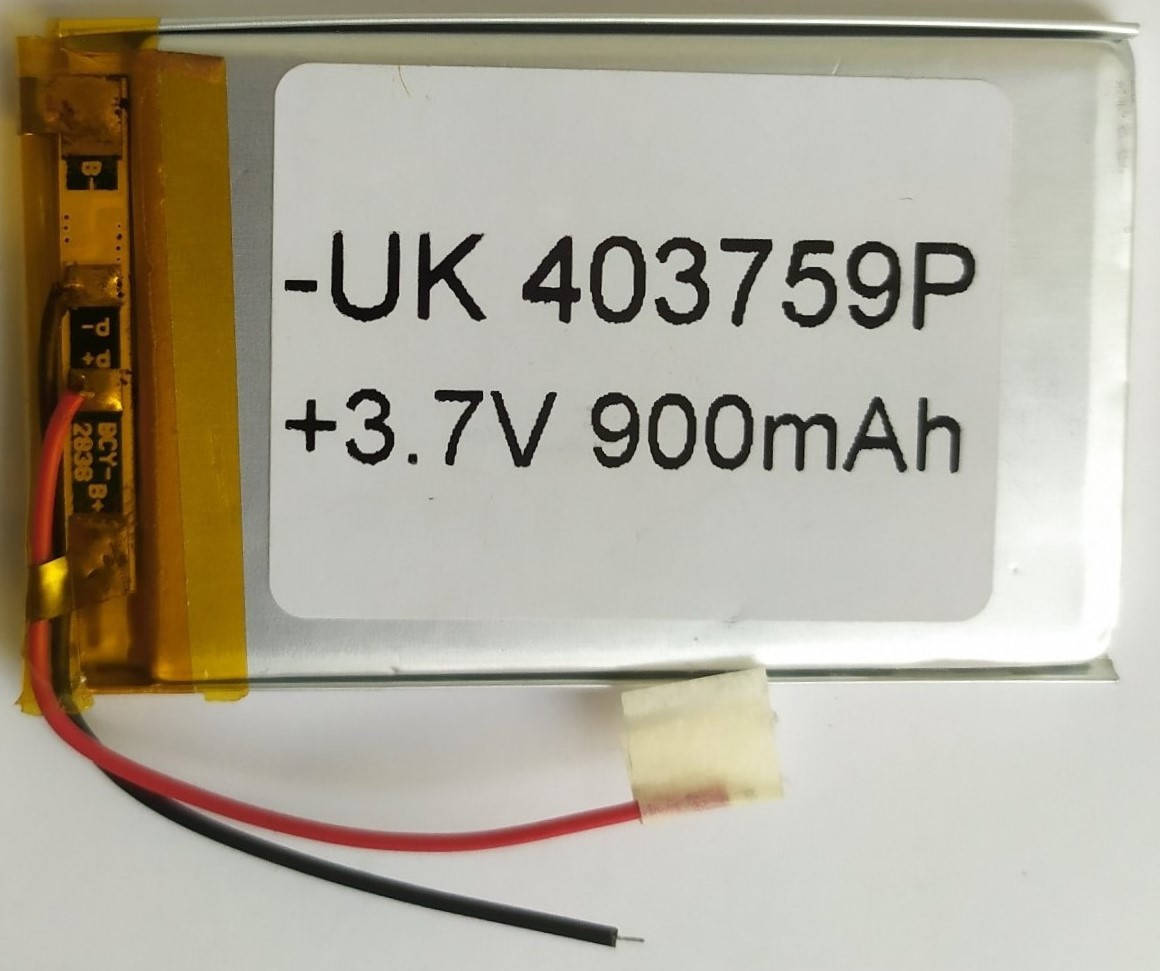

Литий-полимерный аккумулятор 403 759 (900mAh)