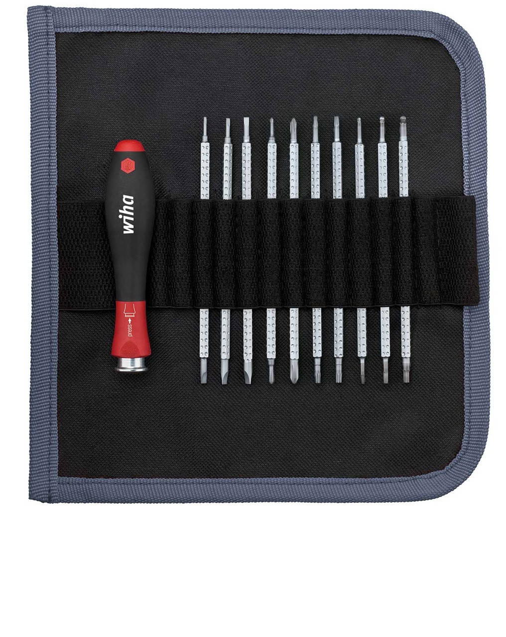 

Набор комбинированных жал 11 предметов SL / PH / TORX® / HEX / Ball end HEX SYSTEM 4 Wiha 27820