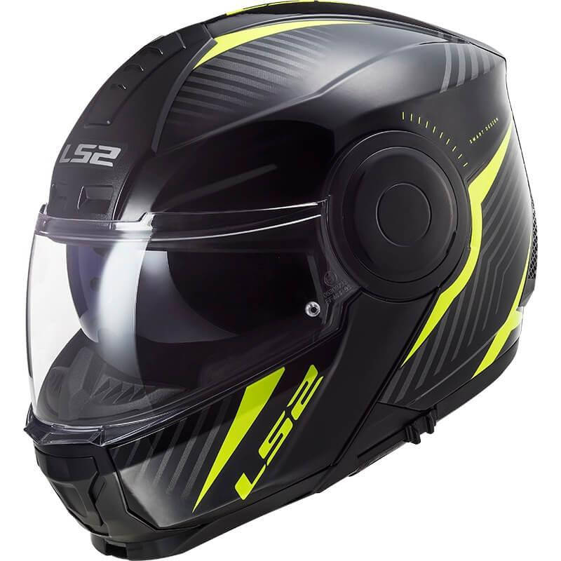 

LS2 FF902 SCOPE SKID BLACK H-V YELLOW (XS