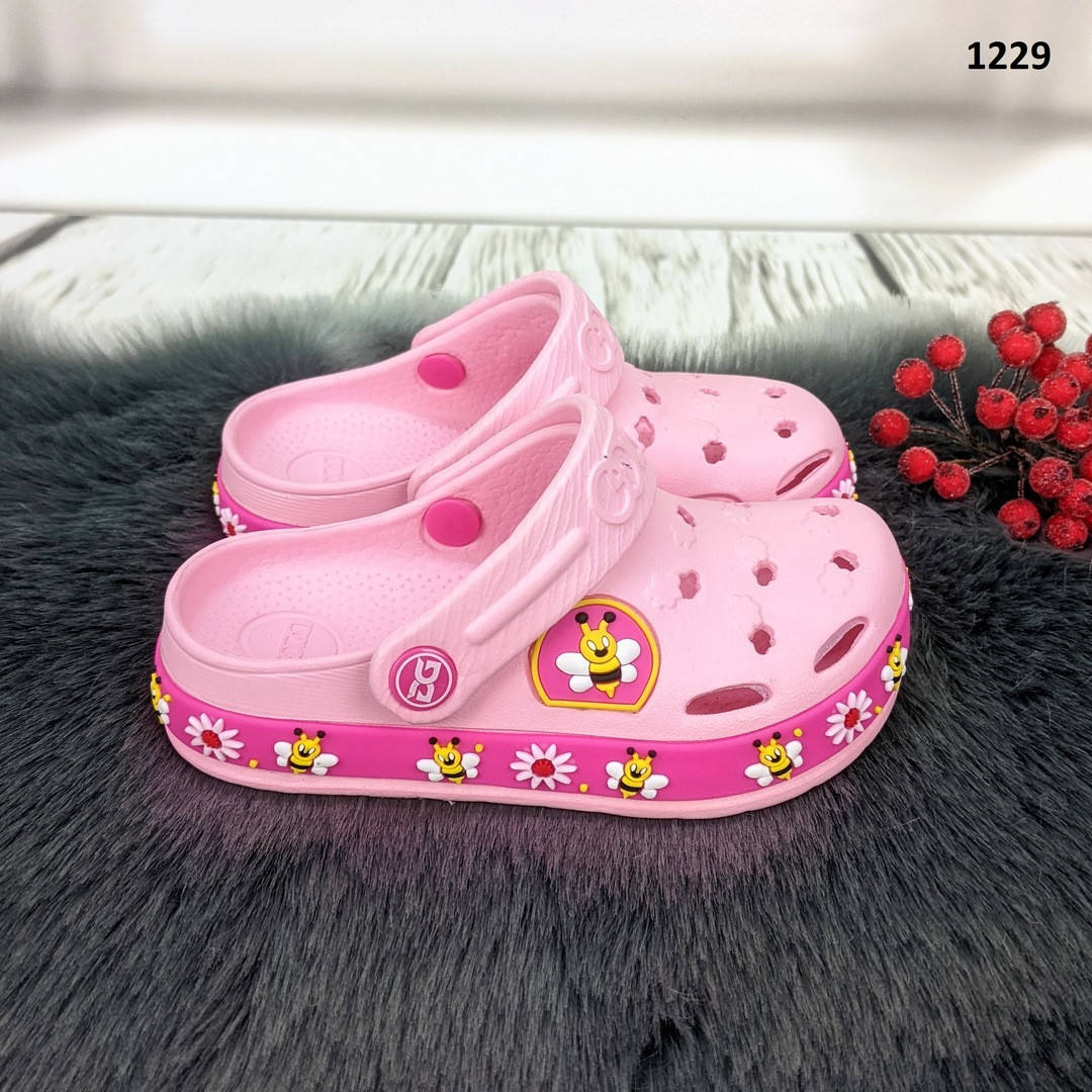 

Кроксы сабо детские для девочки розовые Dago Style р-р 24-32 31, Розовый
