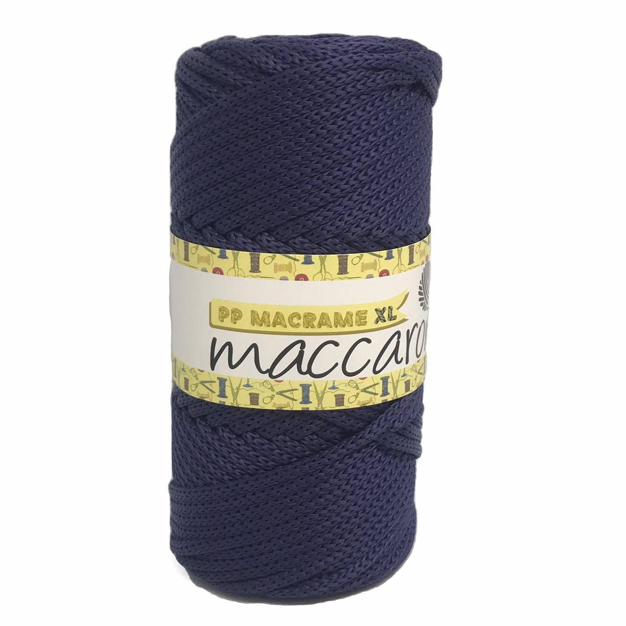 

Полипропиленовый шнур PP Macrame XL Maccaroni 4 мм, темно-синий