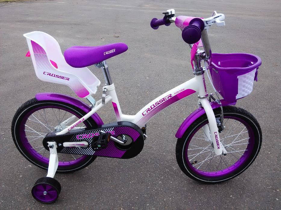 

Велосипед детский KIDS BIKE CROSSER-3 16 дюймов колесо. Фиолетовый