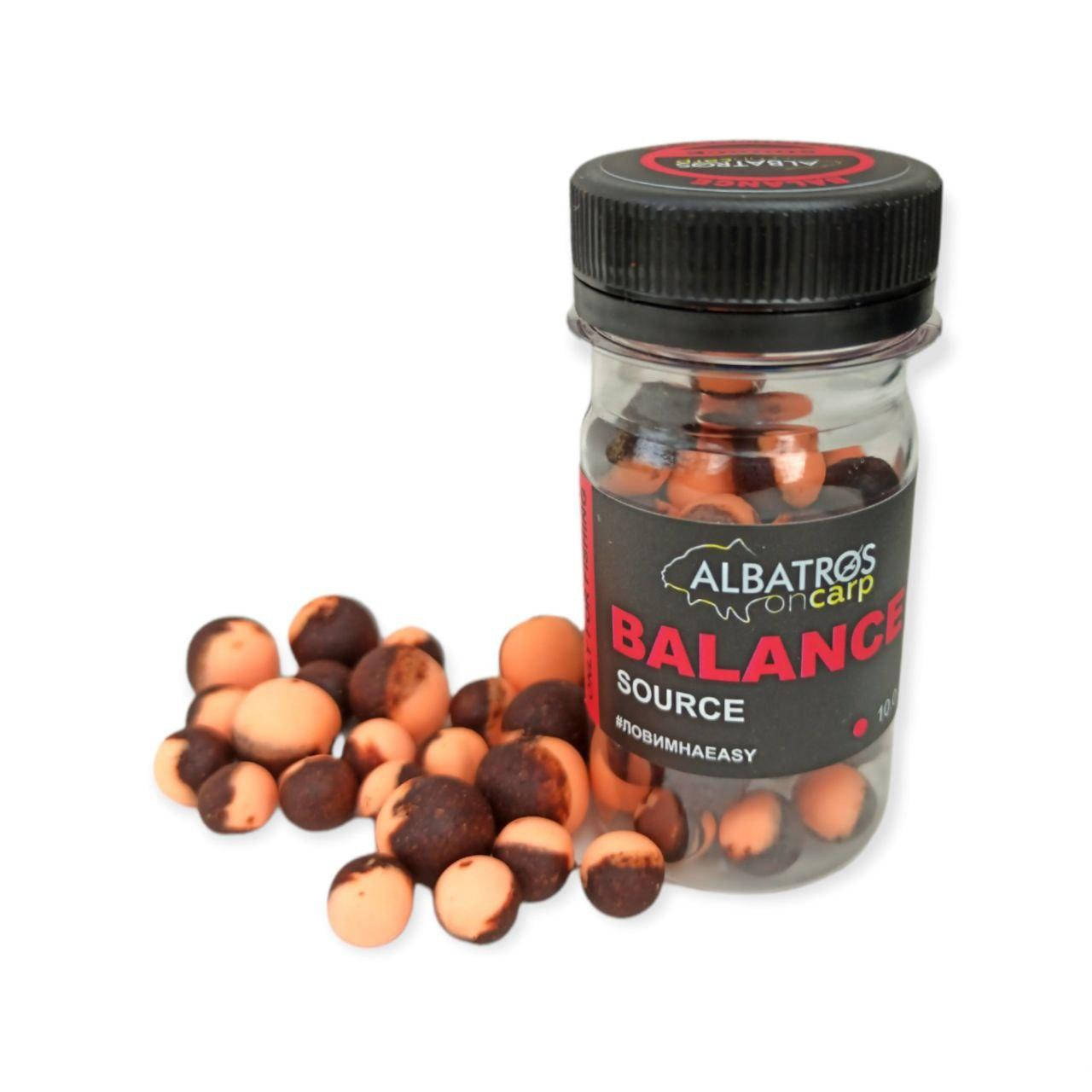 

Бойлы насадочные Duо Balance Source (Соурс) "Albatros" 10mm