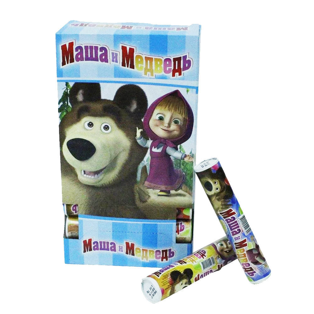 

Шоколадное драже радуга Маша и Медведь 17 г*24 шт.