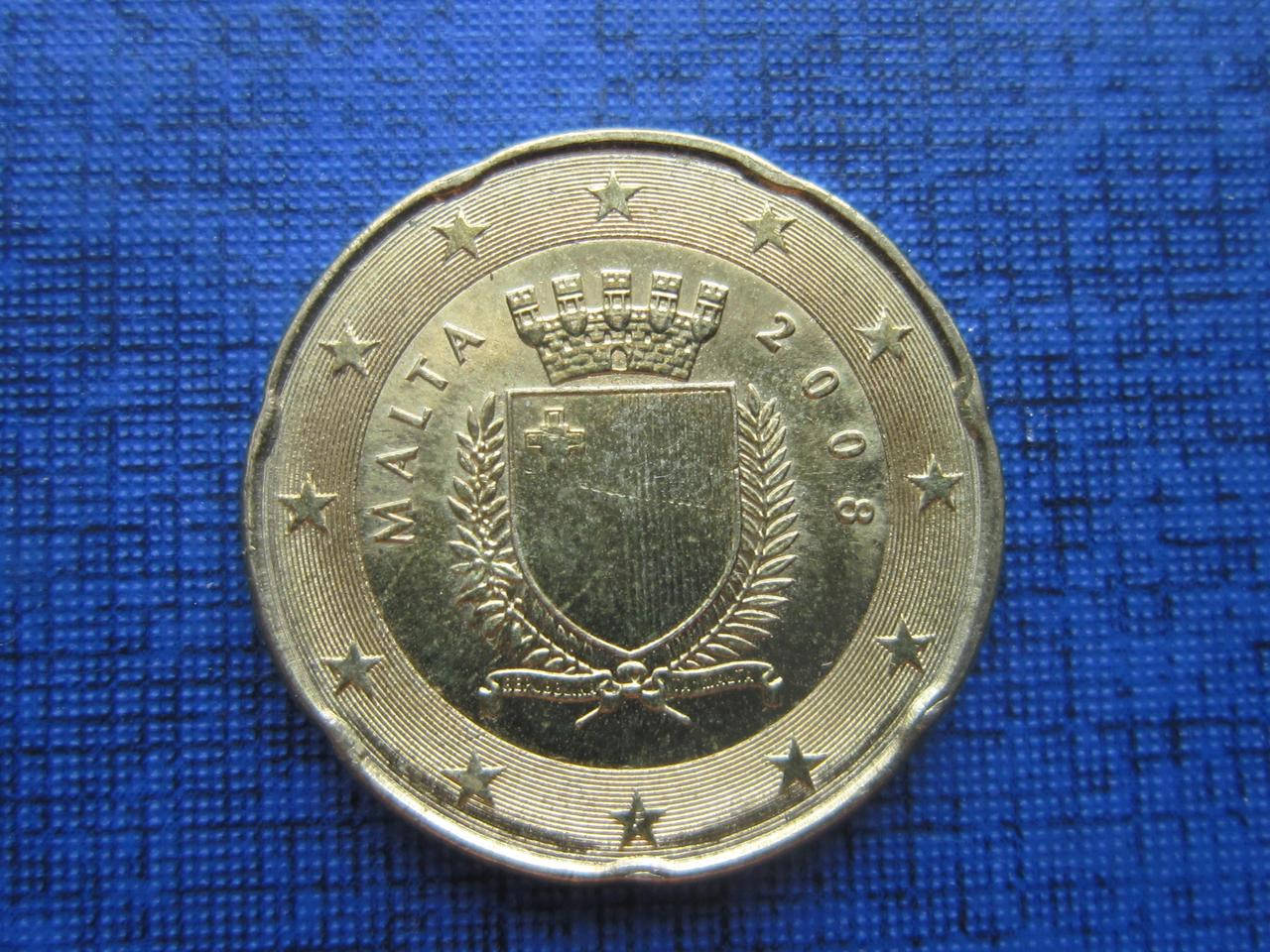 

Монета 20 евроцентов Мальта 2008