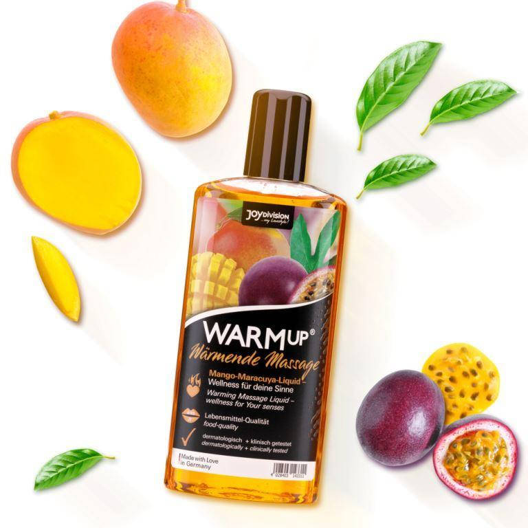 

Согревающее массажное масло ароматом манго и маракуйя WARMup Mango+Maracuya, 150 мл