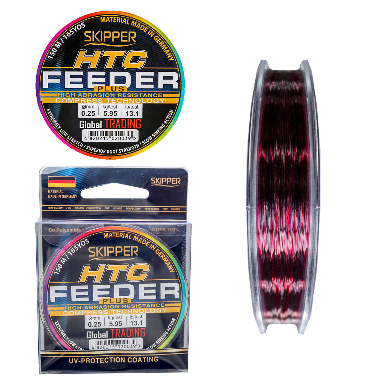 

Волосінь HTC Feeder 150м 0,30/8,50кг (10шт в уп)