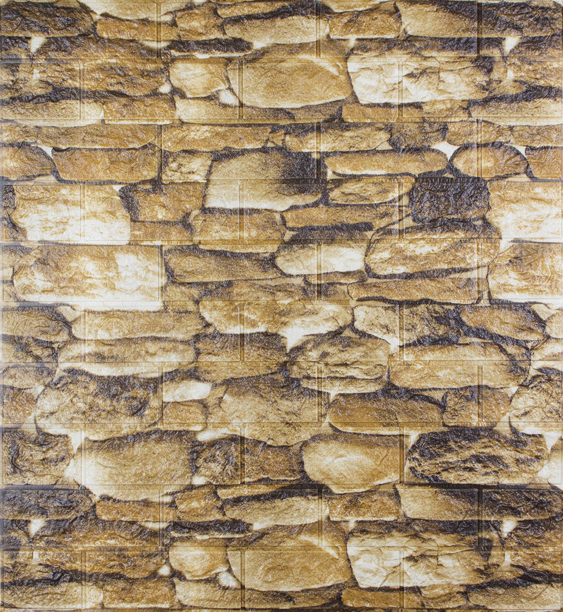 

Самоклеющаяся декоративная 3D панель желтые валуны 700x770x5мм