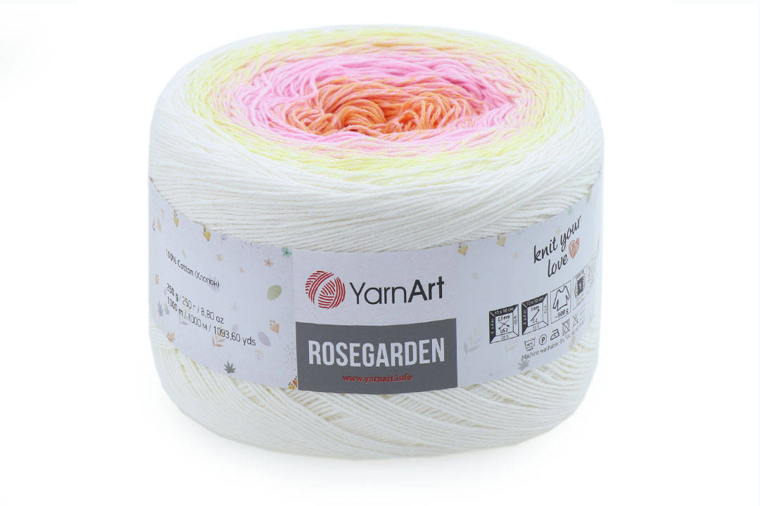 

YarnArt Rosegarden, №302, Секционное крашение