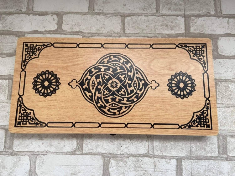 

Деревянные нарды ручной работы Східні 50 см. В подарок или для себя