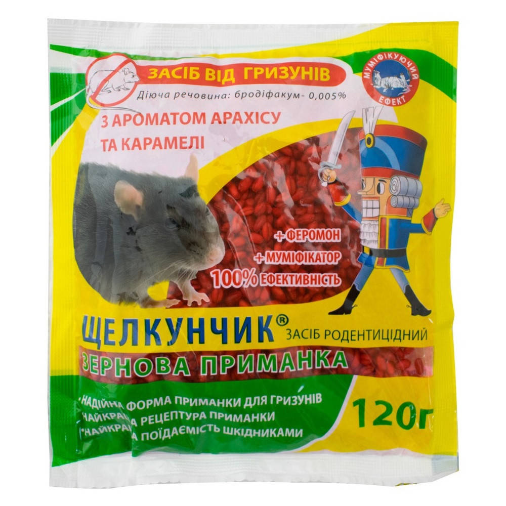 

Зерно от крыс и мышей "Щелкунчик" 120г