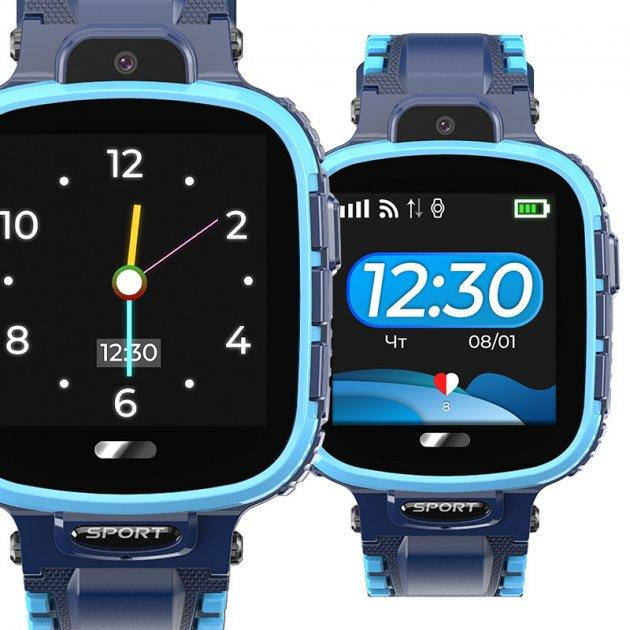 

Умные детские GPS часы Baby Smart Watch DF45 c датчиком снятия с руки Голубые