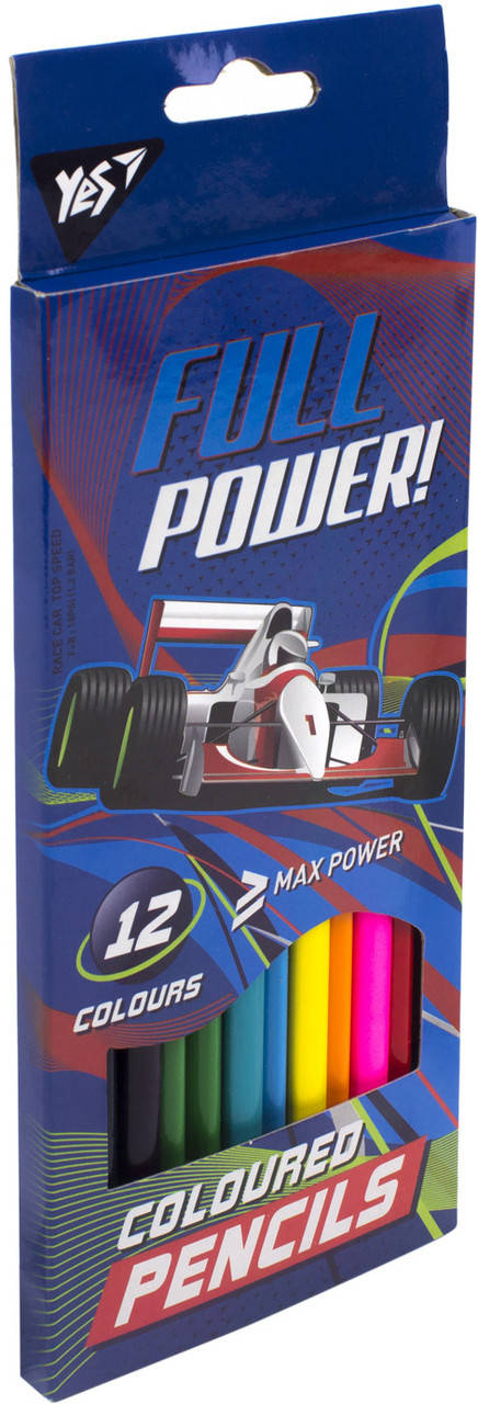 

Олівці кольор. 12 кольор. "Yes" №290528 Full Power(12)