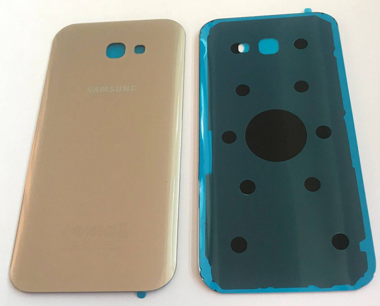 

Задняя крышка для Samsung A720F Galaxy A7 (2017), золотистая, Gold Sand, оригинал