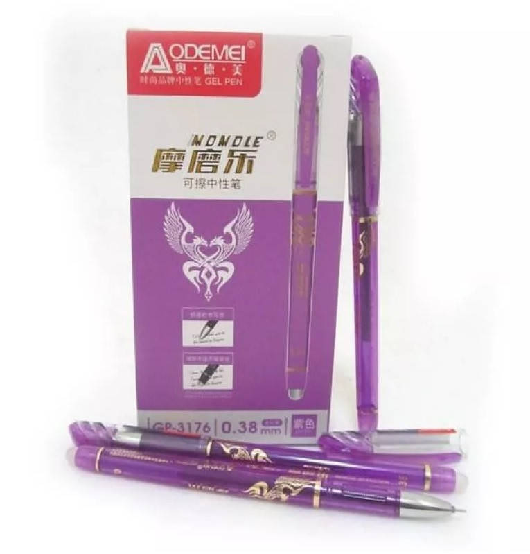 

GP-3176-VIO Ручка гелевая стираемая игольч.0,38мм, темно-фиолет, темп исчез, 12шт/этик.