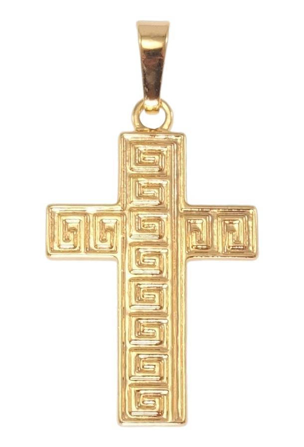 

Кулон Xuping Позолота 18K "Декоративный Крест с меандровым орнаментом"