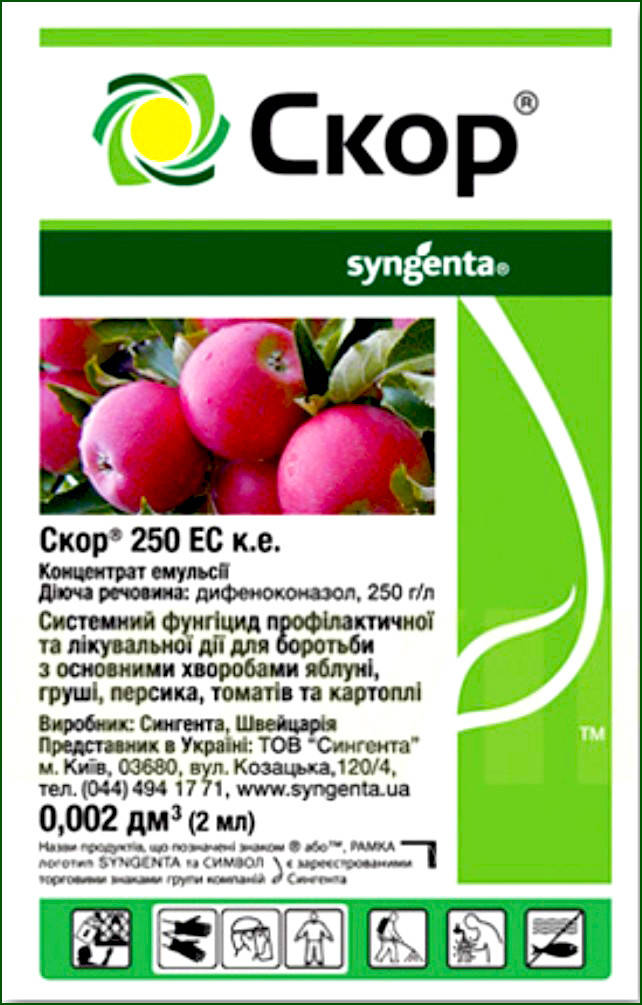 

Syngenta. Фунгицид Скор, 2 мл