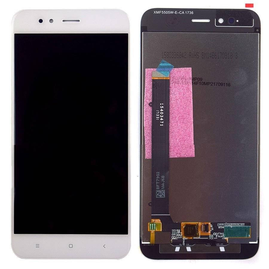 

Дисплей для мобильного телефона Xiaomi Mi A1/Mi5x, белый, с тачскрином
