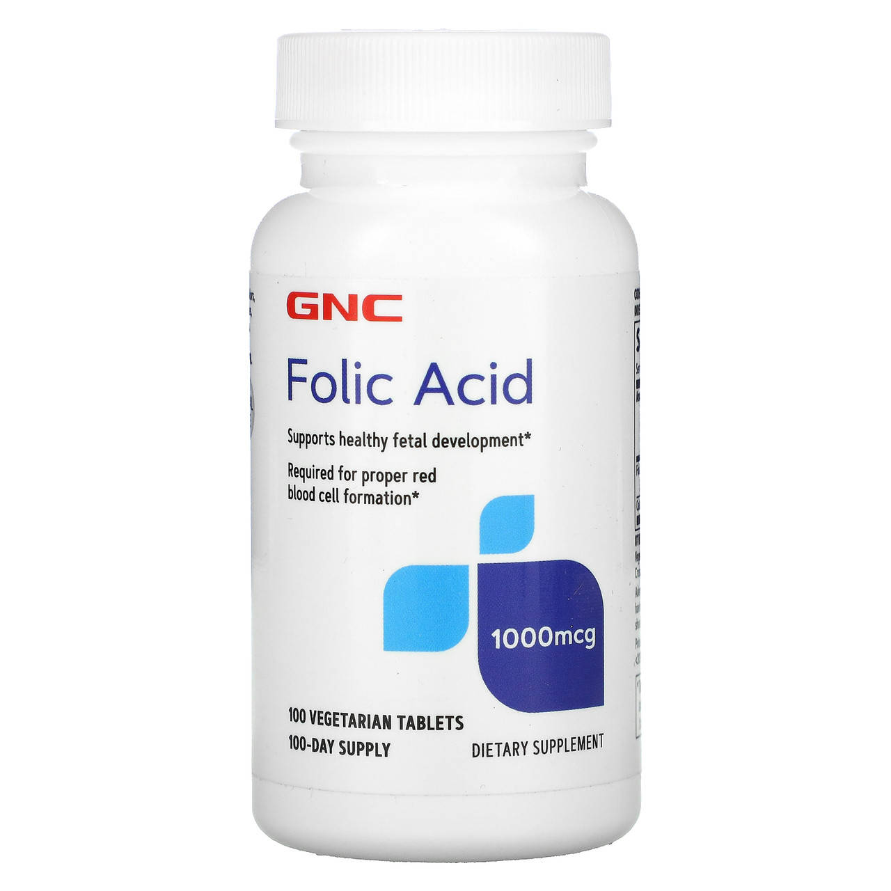

Фолиевая кислота GNC Folic Acid 1000 100 tab USA