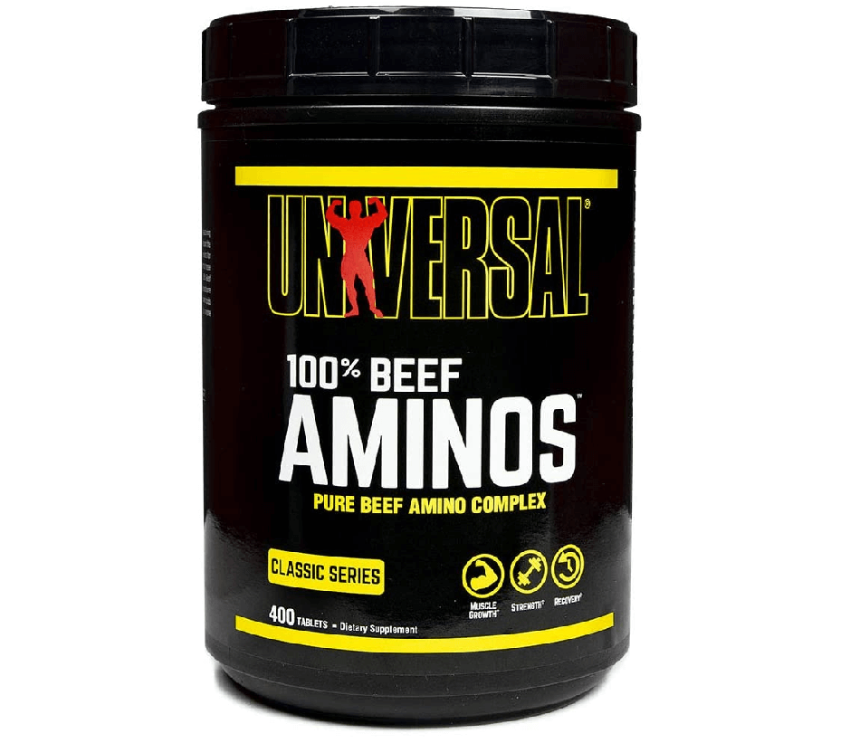 

Юниверсал Биф амино Universal Nutrition 100% Beef Aminos 400 таблеток