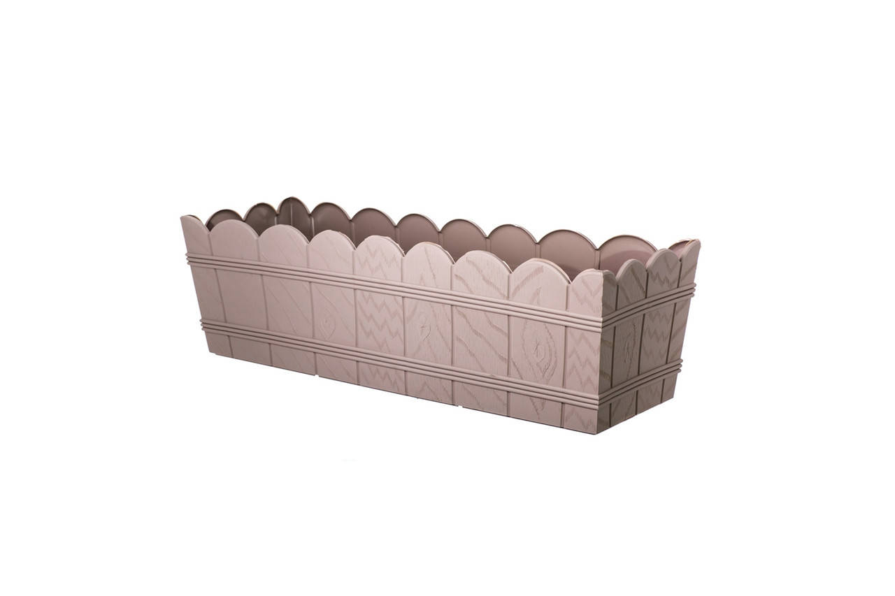 

Балконный ящик для цветов Form-Plastic Wood под дерево 8,5 л 17 х 15 х 40 см, Цвет Серо-Бежевый
