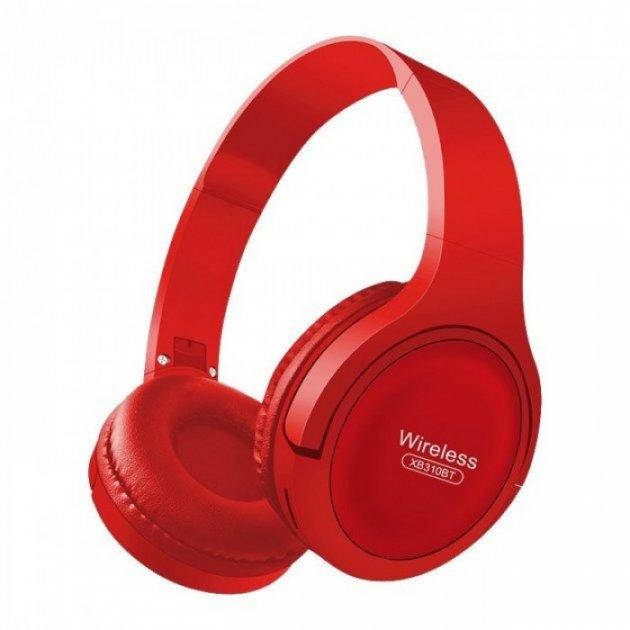 

Беспроводные наушники bluetooth с микрофоном накладные XB310BT Красные, Красный