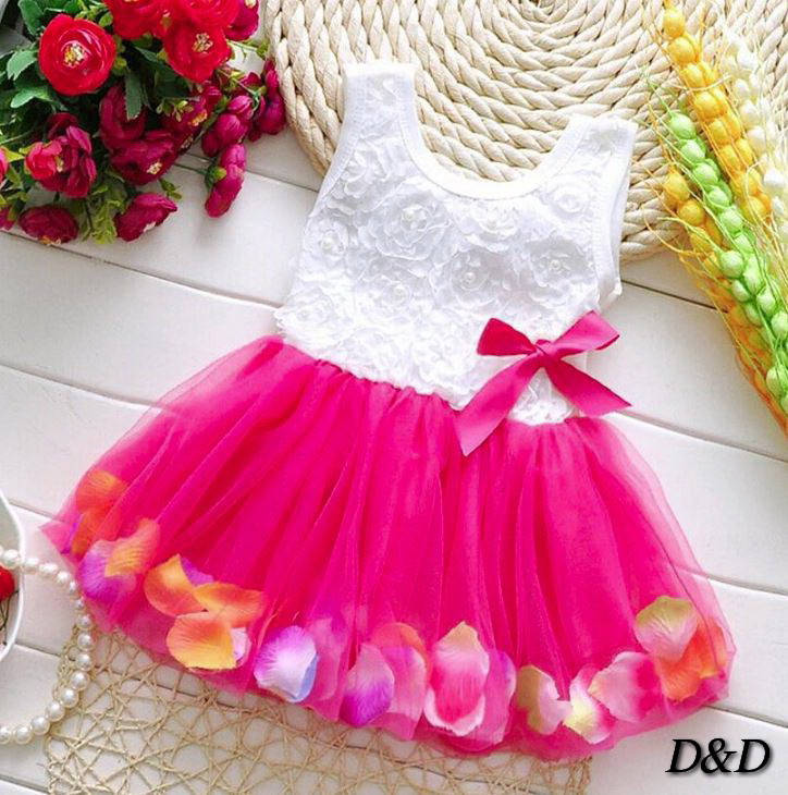 

Платье пачка детское с лепестками малиновое на 1-1,5 года, Малиновый