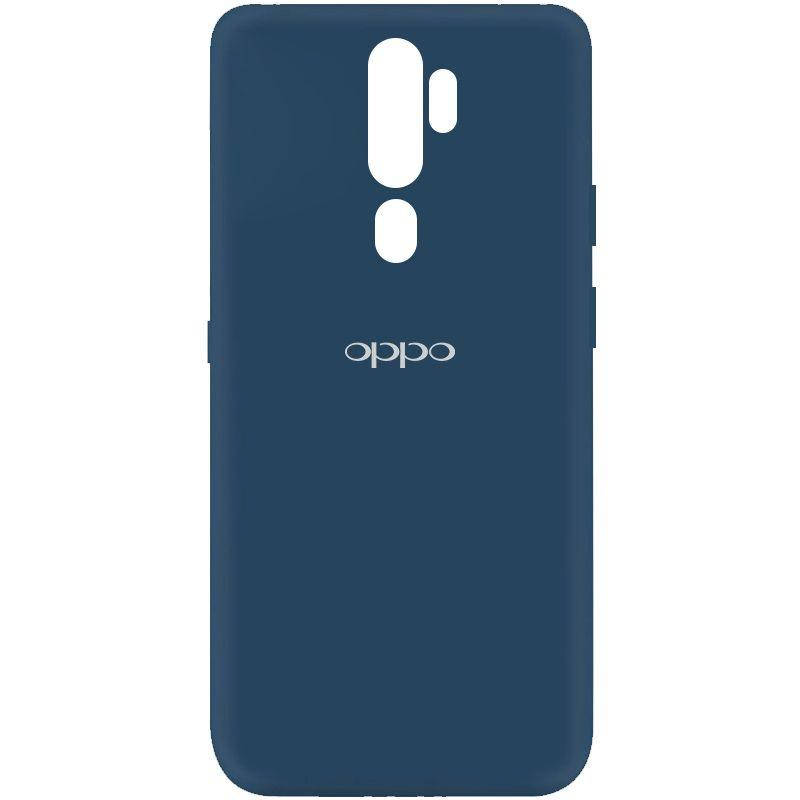 

Чехол Epik Silicone Cover My Color Full Protective (A) Oppo A5 2020 Navy Blue, Синий
