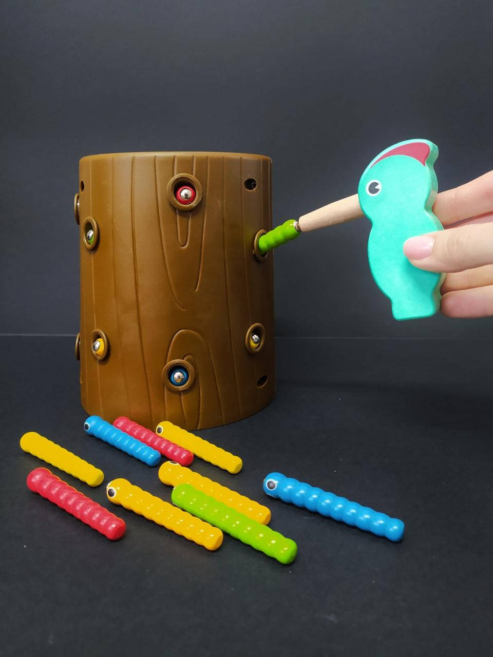 

Магнитная игра "Дятел" Поймай червячка MD 2751