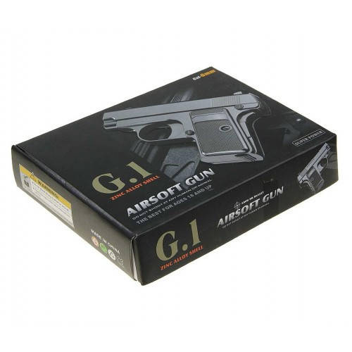

Игрушечный пистолет Colt 1908 Galaxy G1, Черный