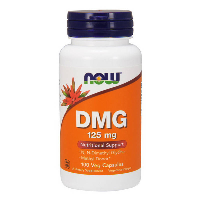 

N-диметилглицин (ДМГ), NOW Foods, DMG 125 mg, 100 вег. капсул