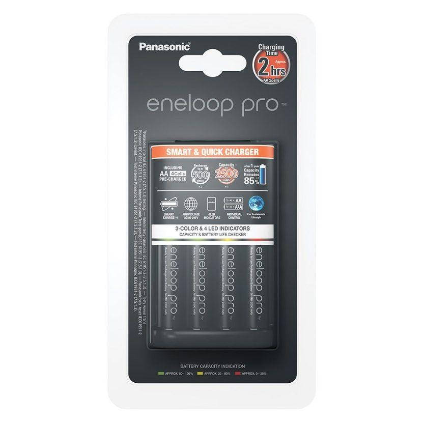 

Зарядное устройство Panasonic Smart-Quick Charger + Eneloop Pro 4AA 2500 mAh