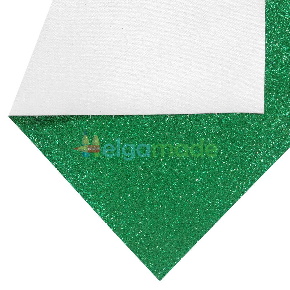 

Кожзам с мелкими блестками ЗЕЛЕНЫЙ, 20х27 см, Китай