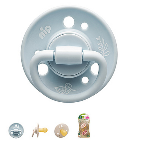 

Пустушка кругла "Вишенька " "Зелена Серія"латекс від 0 до 6 місяців,2 шт, 91012, NIP